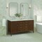 James Martin Vanities Myrrin 60'' D Vanity, Mid Century Walnut w/ Jasmine Pearl Silestone Top w/FreePower Wireless Charger 485-V60D-WLT-FEJP - alternate 5