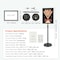 Vevor Pedestal Sign Holder Adjustable Poster Stand 11 x 17 Inch Round Base SW-02 - alternate 6