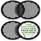 Nutrichef 4-Pack 13 in Non-Stick Pizza Pans, Round Pizza Pans for Oven, Commercial-Grade Carbon Steel, 4PK BKNCBS10SPZPX4 - alternate 1