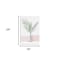 Homeroots Pretty Green Foliage Pink Unframed Print Wall Art 398974 - alternate 3