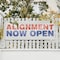 Signmission Alignment Now Open, 24 Inch x 72 Inch, Vinyl Banner B-72-30458 - alternate 2