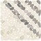 Daltile Pebble Oasis Natural Stone Striped Pebble Mosaic 11in x 11in in Tumbled Seashell, 11PK PB32STRPPBLMSTM - alternate 3