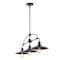 Jonathan Y Cade 38.5 in. 3-Light Industrial Farmhouse Iron Linear LED Pendant, Oil Rubbed Bronze/Clear JYL7593A - alternate 1