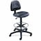 Safco Chair with Footring, 25 in W 25" L 54" H, Vinyl Seat 3406BL - alternate 1