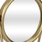 Homeroots 10" Gold Metal Round Tilting Framed Makeup Shaving Tabletop Mirror 716310 - alternate 5