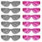 Bison Life Keystone, Safety Glasses, Anti-Scratch, Pink & Gray Lens, Frameless, 12 PK BL-KSSG1-CLCT-PGY-12 - alternate 1