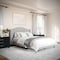 Martha Stewart Amelia Full Upholstered Platform Bed w/Curved Headboard and Cushioned Siderails, Wood Slat, Gray TW-3WDB02B-F-GY-MS - alternate 6