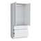 Homeroots 19in White Wood Corner Accent Chest 732031 - alternate 4