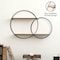Vintiquewise Interlinked Round Wall-Mounted Shelf - Dual-Size Circular Design, Sturdy Metal Frame and QI004691.RO2 - alternate 8