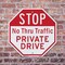 Signmission Stop No Thru Traffic Private Drive, 10 inch X 10 inch, Aluminum Metal Signs, 2PK OC-A-2PACK-10-223 - alternate 5