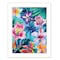Homeroots Tropical Flowers 1 White Framed Print Wall Art 407883 - alternate 1
