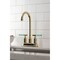 Kingston Brass Double-Handle 4" Centerset Bar Faucet, Polished Brass KB8492CKL - alternate 3