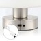 Jonathan Y Zoe 5.75" Modern Minimalist Iron Rechargeable Integrated Portable LED Table Lamp, Nickel/White JYL7113B - alternate 8