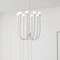 Vidalite Breeze 8-Light Matte White Chandelier, Textured Pendant Chandelier, Included LED Bulbs CE1013106 - alternate 4