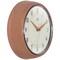 Infinity Instruments Retro Round Metal Wall Clock, Terracotta, 9.5 in 10940TC - alternate 4
