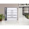 Vdomdoors Steel Double Doors Deux 1105 Gray Graphite Sidelight Exterior Window Stainless Inserts Single Moder DEUX1105DEXD-GRE-RH-W72+12 x H80 - alternate 5