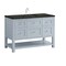 James Martin Vanities Breckenridge 48" Single Vanity, Serenity Blue, w/ 3 CM Phantome Eclos Top 330-V48-SRB-3PHT - alternate 6