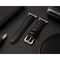 Elegani Hybrid Band Compatible with Apple Watch 49mm, Black, Black/Rose Gold/Yellow Gold Buckle QRALGM2-BLK-49 - alternate 2