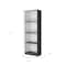 Homeroots 71" Gray And White Wood Four Tier Bookcase 546194 - alternate 7