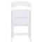 Elama 4 Piece Plastic Folding Resin Chair in White with Removable Seat Pad ELM-L001W - alternate 6