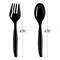 Smarty Had A Party Black Disposable Plastic Serving Flatware Set, 300PK 2650-B-CS-CASE - alternate 2