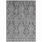 Homeroots 8' X 10' Gray And Pewter Damask Washable Indoor Outdoor Area Rug 616529 - alternate 3
