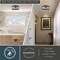 Vaxcel Harrison Matte Black 3-Light Flush Mount Ceiling Light with Clear Seeded Glass, 13.25-In. C0359 - alternate 7