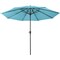 Pure Garden 9-Foot Outdoor Patio Umbrella, Blue 50-101-B - alternate 3