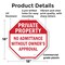 Signmission Private Property No Admittance With, 18 Inch X 18 Inch, Plastic Sign OC-P-18-145 - alternate 4
