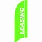 Showdown Displays 10.5 Ft  Value Razor Sail Sign Single-Sided Graphic - Leasing Green 908112-008 - alternate 2