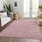 Homeroots 5' X 8' Blush Pink And Ivory Floral Washable Indoor Outdoor Area Rug 582333 - alternate 6