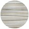 Homeroots 8' Ivory And Gray Round Striped Washable Indoor Outdoor Area Rug 597333 - alternate 4