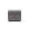 Homeroots 19" Gray Shagreen Two Drawer Nightstand 491585 - alternate 1