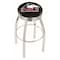 Holland Bar Stool Co 25" Chrome Northern Illinois Swivel Bar Stool, Accent Ring L8C3C25NorIll - alternate 1