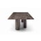 Homeroots 108" Brown and Black Marble and Stainless Steel Dining Table 718890 - alternate 2