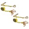Mytee Products (2 Pack) 2in x 8ft RTJ Cluster Ratchet Straps Car Hauler Tow Wrecker Straps, 2PK RSRTJ28x2 - alternate 1