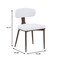 Leisuremod Dilenny Faux Leather Dining Chair - Modern Padded Side Chair with Steel Legs DC49W - alternate 5