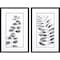 Homeroots Set Of Two Nature Leaf Black Framed Wall Art, 2PK 649298 - alternate 1