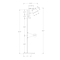 Monarch Specialties Lighting, 65"h, Floor Lamp, Black Metal, Nickel Shade, Contemporary I 9693 - alternate 3