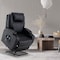Homeroots 33" Black Power Heated Massage Lift Assist Recliner 520899 - alternate 3