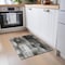 Homeroots 2' X 3' Gray and Black Abstract Washable Non Skid Indoor Outdoor Area Rug 563601 - alternate 5