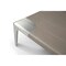 Homeroots 57" Light Gray and Silver Wood and Stainless Steel Coffee Table 714603 - alternate 3