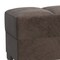 Homeroots 52" Brown Tufted Chenille And Faux Leather Storage Ottoman 608902 - alternate 7