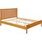 Homeroots Natural Shiplap Texture Solid Wood Queen Bed Frame 523626 - alternate 5