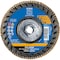 Pferd 5'' x 5/8-11 Thd. POLIFAN Flap Disc - Z PSF TRIM STEELOX, Zirconia, 80 Grit, Flat 68166 - alternate 3