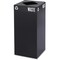 Safco 31 gal Square Recycling Bin, Open Top, Black, Steel, 1 Openings 2982BL - alternate 1