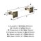 Amerock Glacio Clear/Golden Champagne Contemporary 8 in. 203 mm Towel Bar BH36065CBBZ - alternate 3