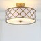 Jonathan Y Elizabeth 16.8 in. Metal LED Flush Mount, Gold/White JYL3504A - alternate 4