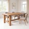 Homeroots 95" Natural Reclaimed Wood Trestle Base Dining Table 604016 - alternate 9