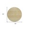 Homeroots 8' Copper Ivory And Olive Green Round Tribal Washable Indoor Outdoor Area Rug 582616 - alternate 3